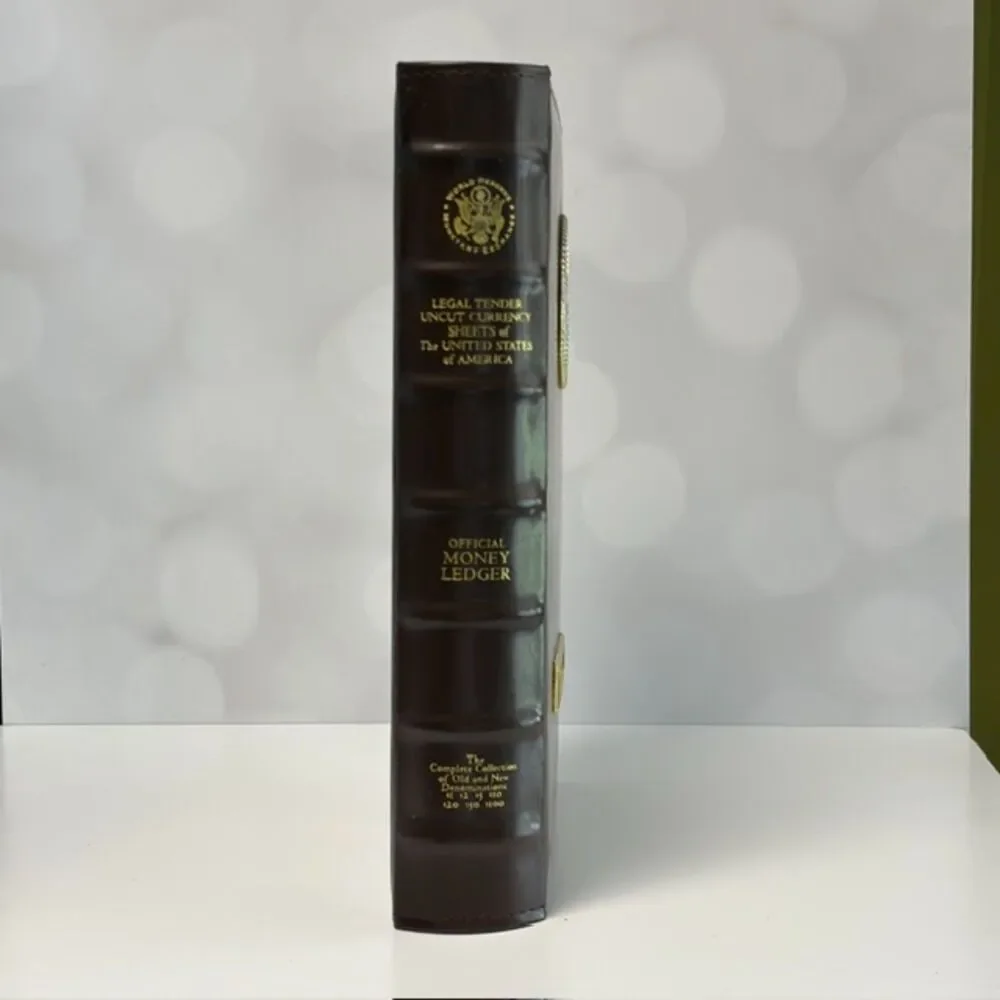 World Reserve Monetary Exchange Official Money Ledger Album for US Currency